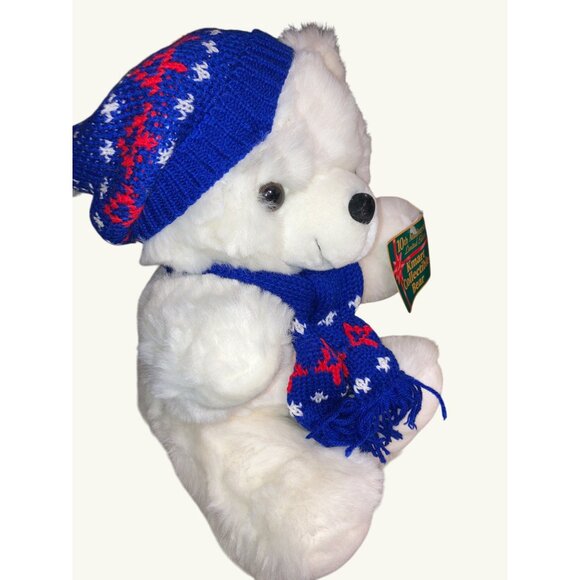 Holiday Christmas Teddy Bear Plush 10th Anniversary Limited Edition Kmart 1996 - Picture 16 of 16